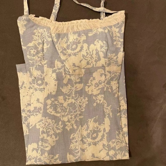 Reformation Aperol Linen Dress in Porcelain *NEW* - Picture 4 of 5